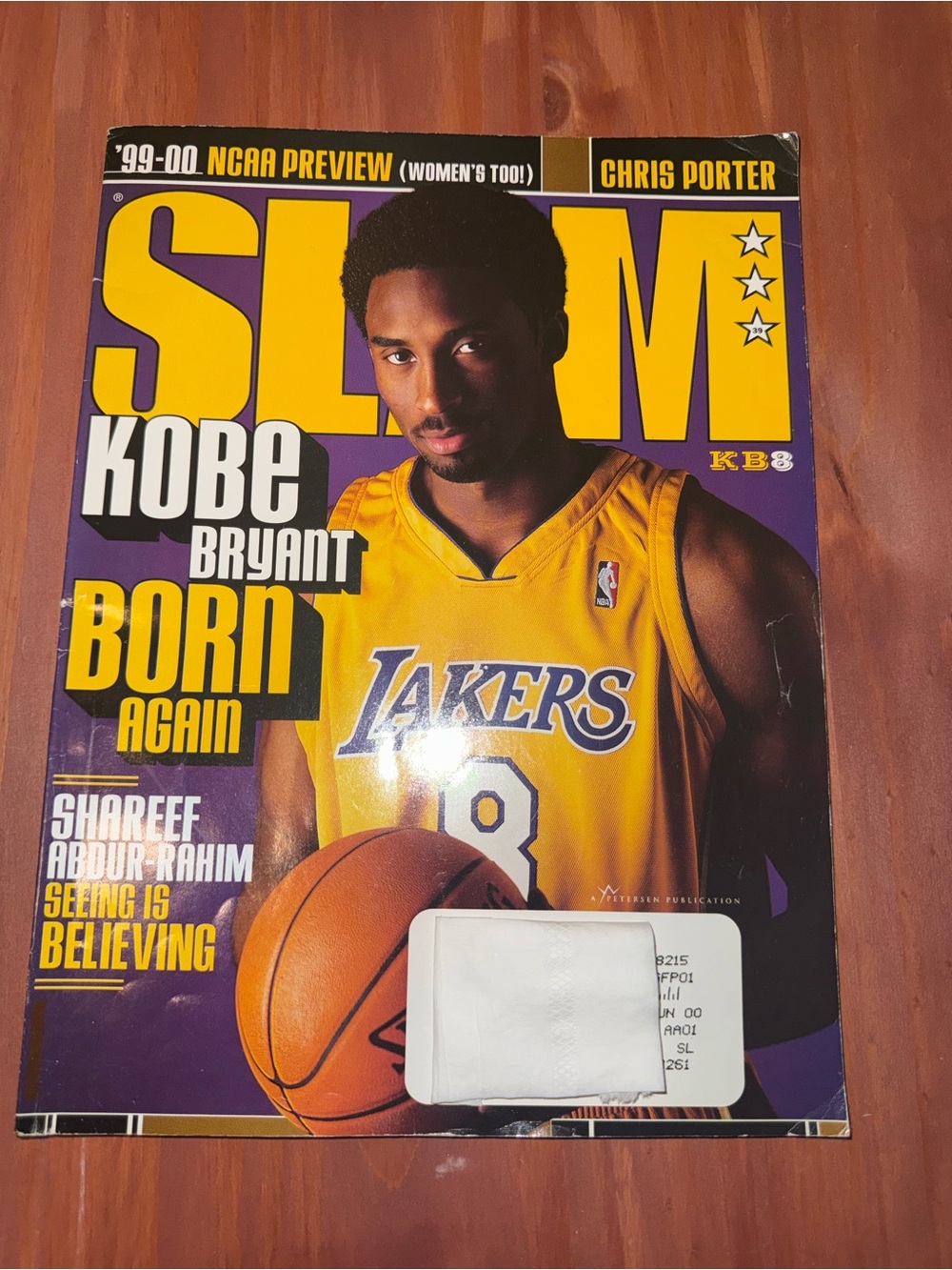 SLAM Magazine Featuring Kobe Bryant — Yellow Lakers Jersey Cover 132pages senoff